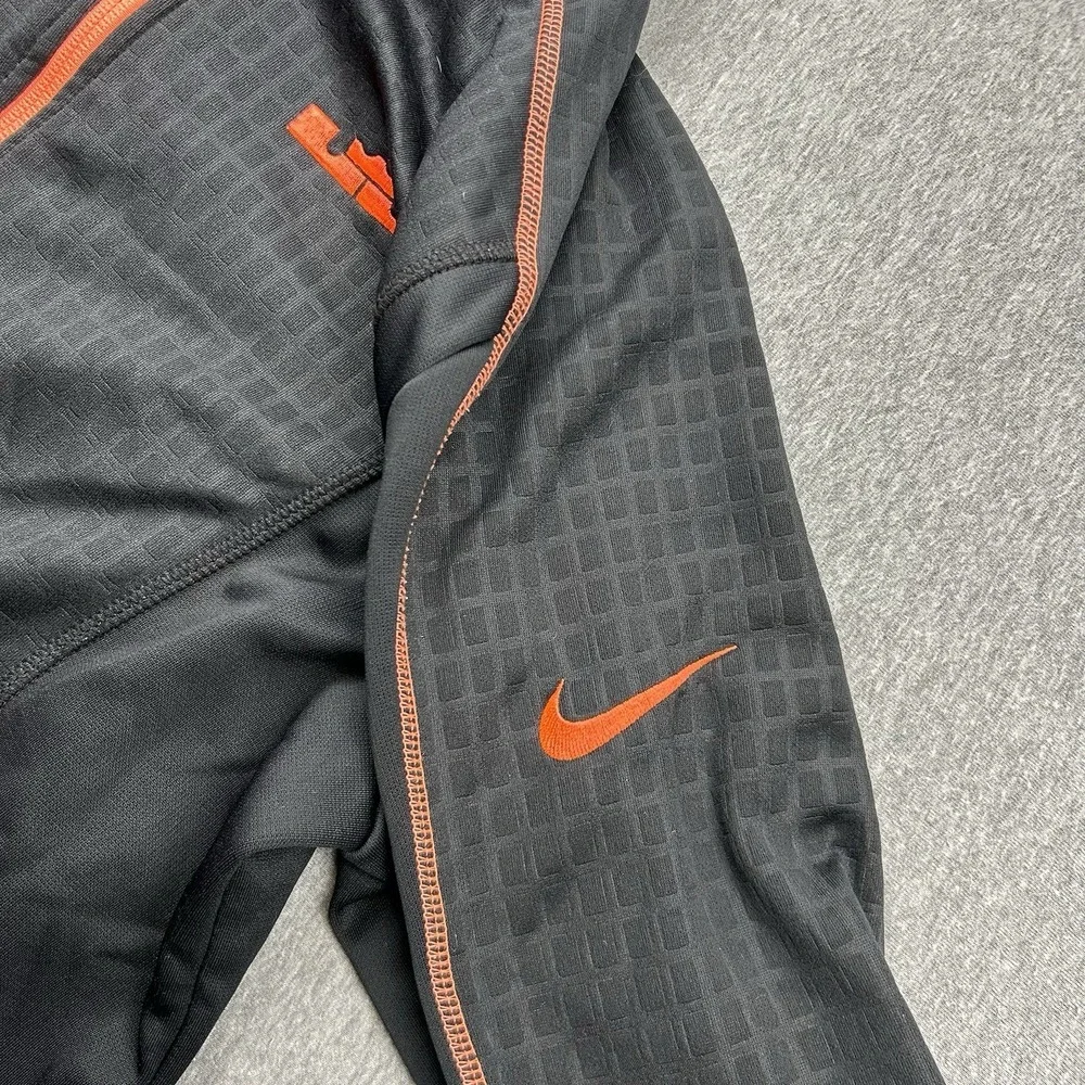 Nike LeBron Therma Fit Full Zip Sweatshirt Men's Small Fleece Lined Black Hoodie
